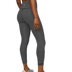 Lululemon Wunder Under High-Rise Tight 25" *Luxtreme Yoga Leggings Black White 4